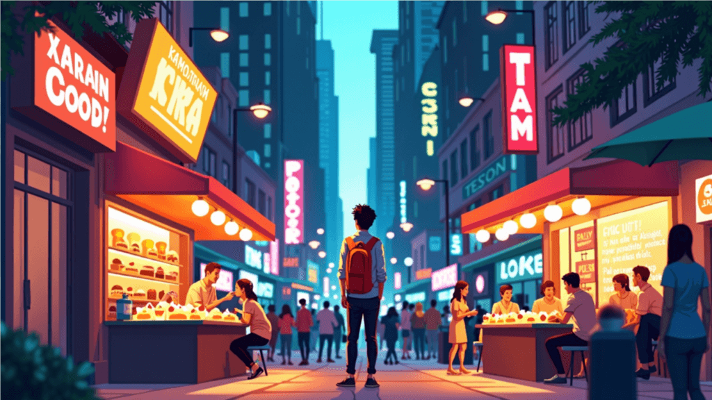 Food, Entertainment, and Social Scenes